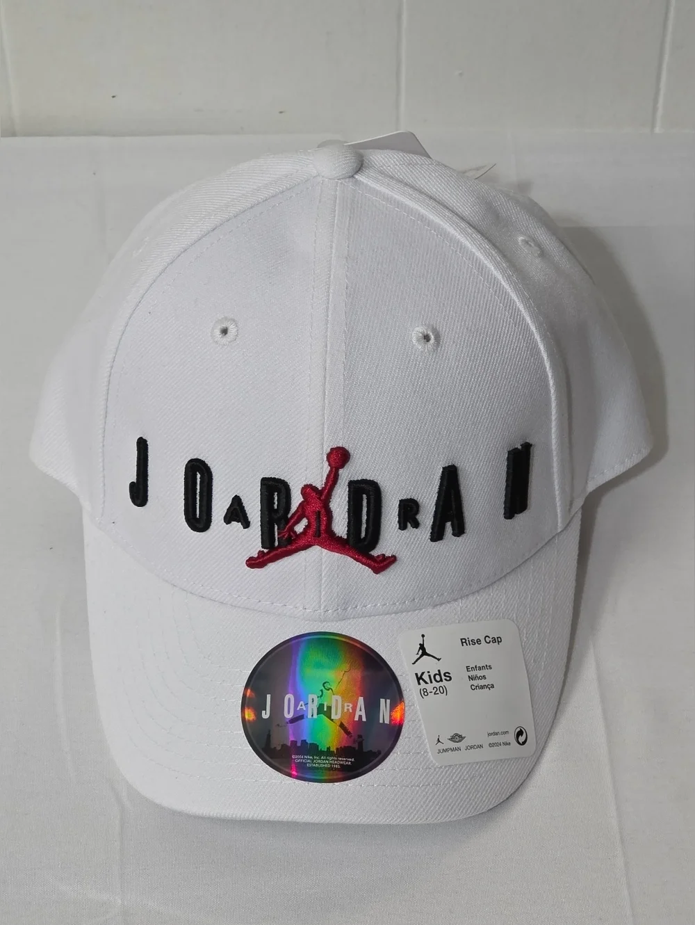 Jordan Official Jumpman Headwear Kids 8-20 Rise Hat With Embroidered Logo